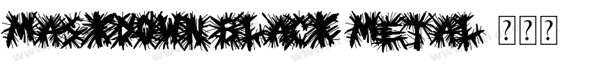 maskdown black metal字体转换